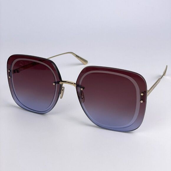 NEW Dior ULTRADIOR SU B0D2 Burgundy Gold Brown Women Square Oversized Sunglasses main image 8